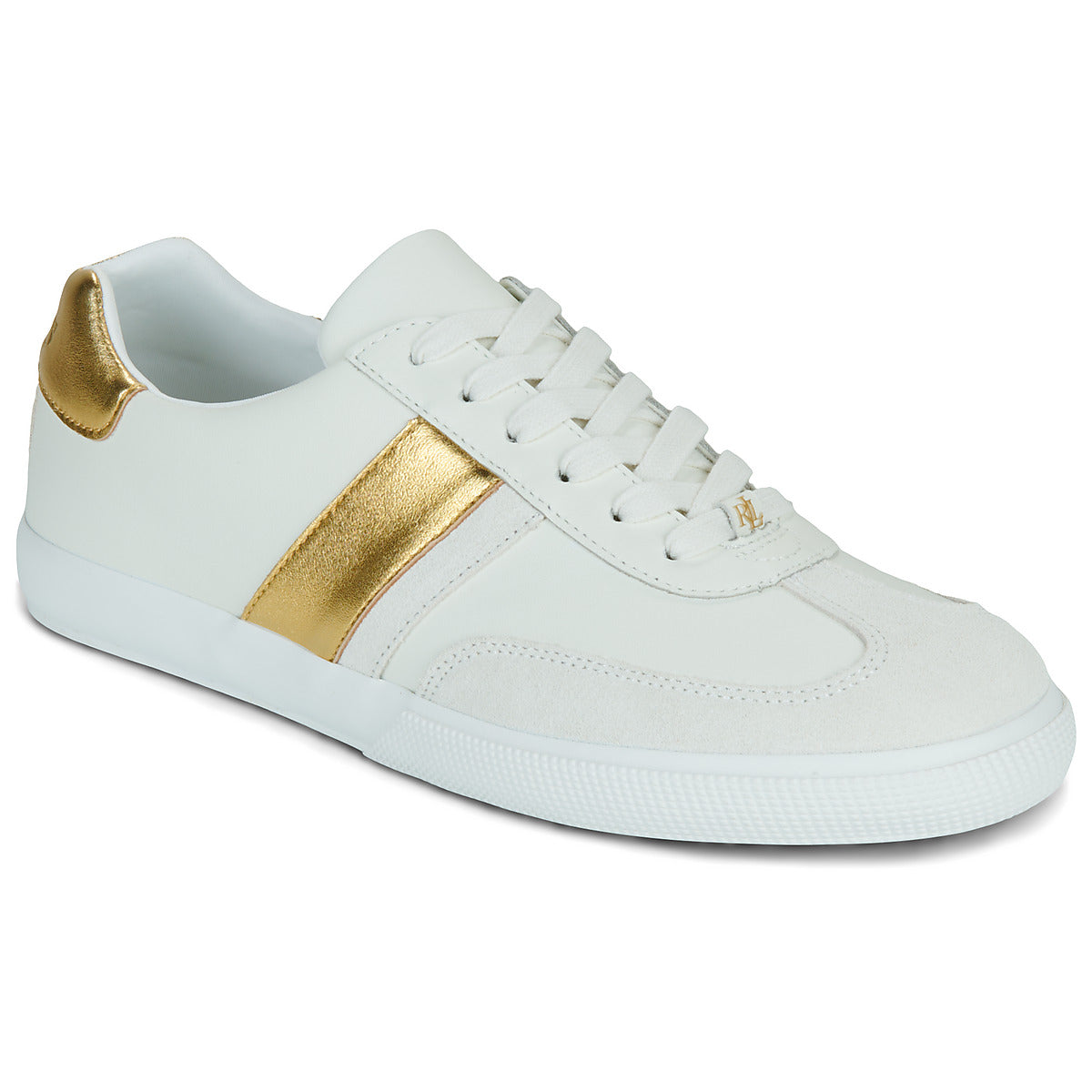Sneakers basse Donna Lauren Ralph Lauren  BRAYLEE-SNEAKERS-LOW TOP LACE  Bianco