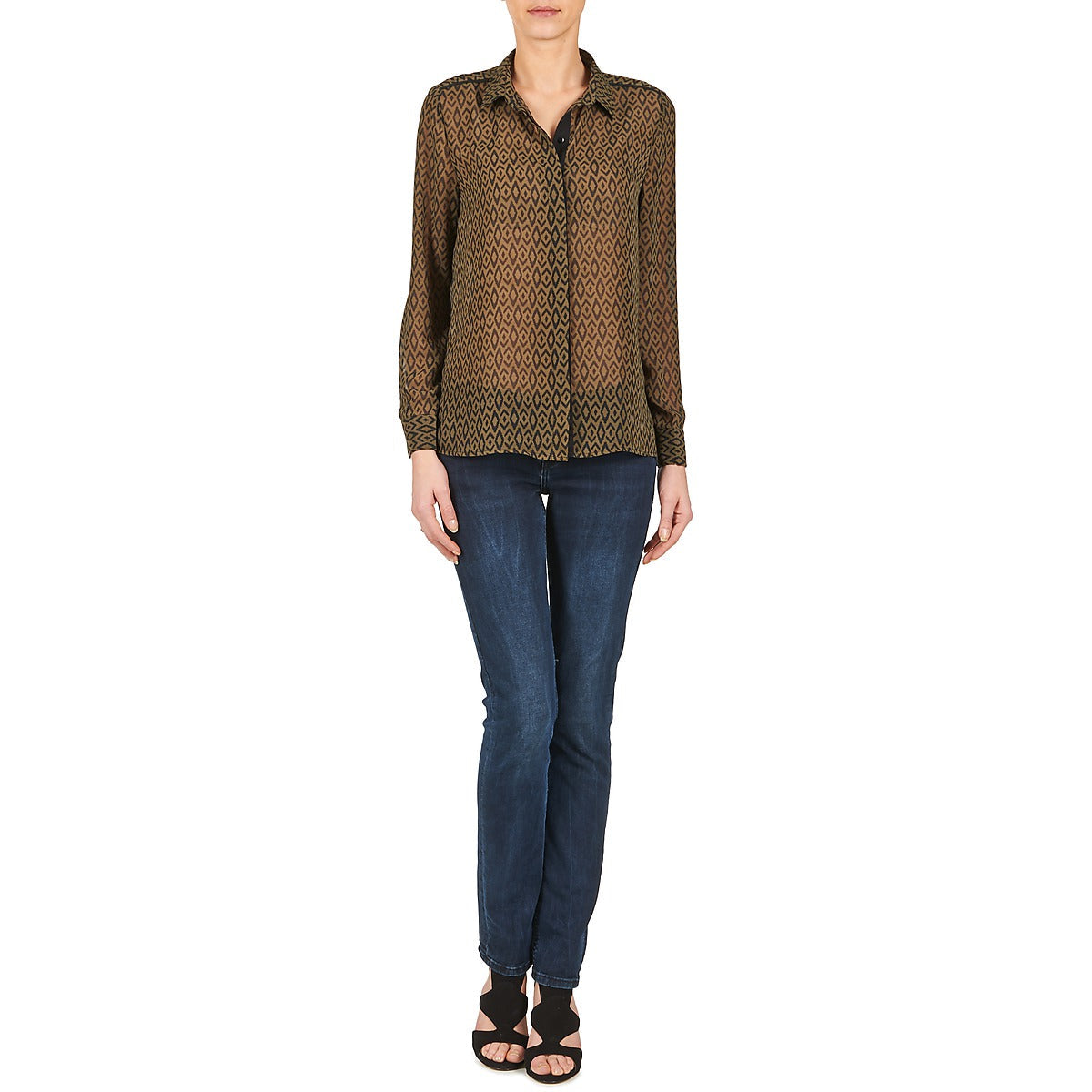 Camicia Donna Betty London EDINELLE Kaki