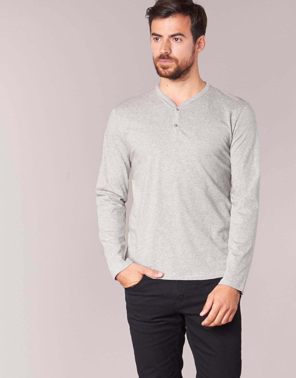 T-shirts a maniche lunghe Uomo BOTD ETUNAMA Grigio