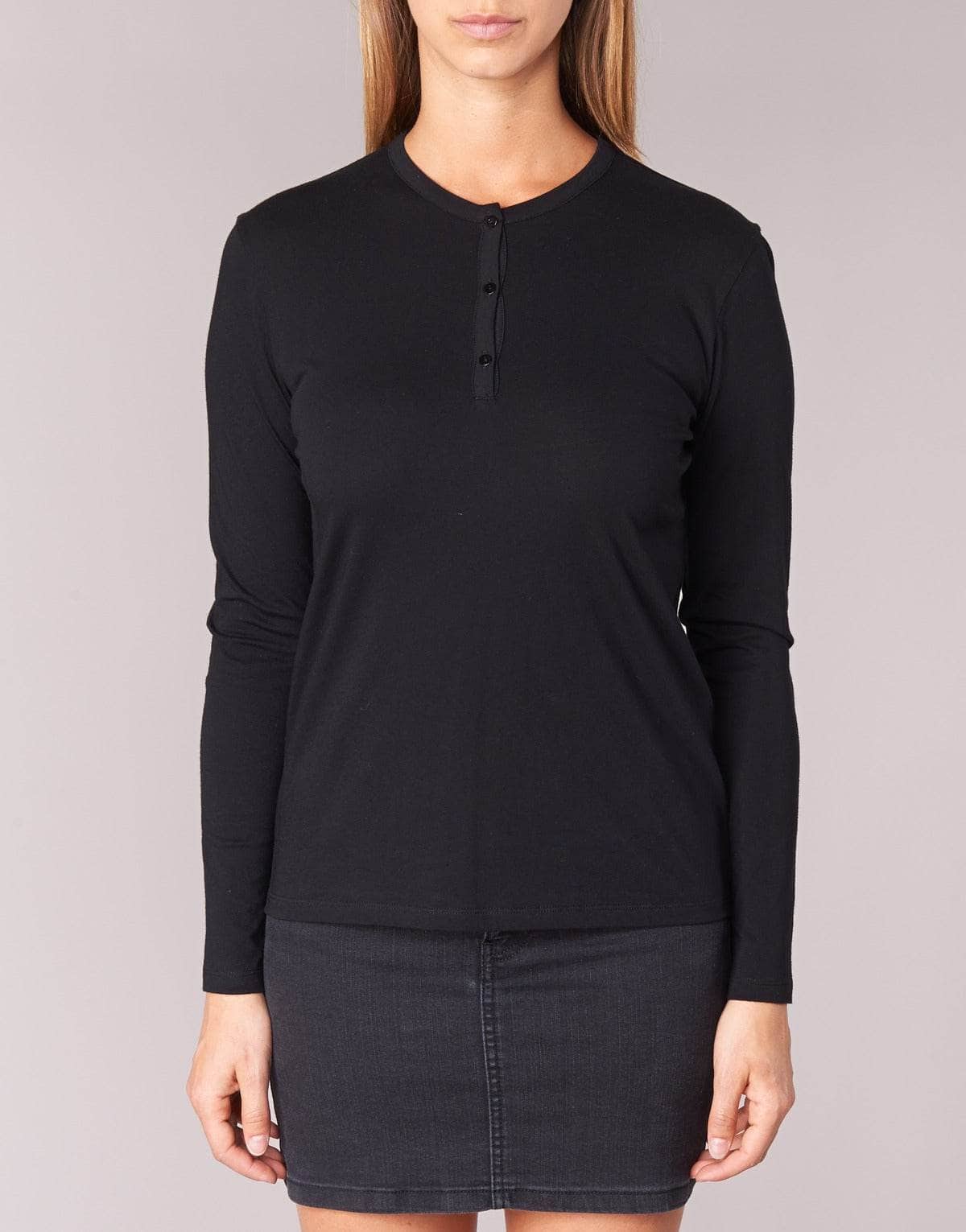 T-shirts a maniche lunghe Donna BOTD EBISCOL Nero