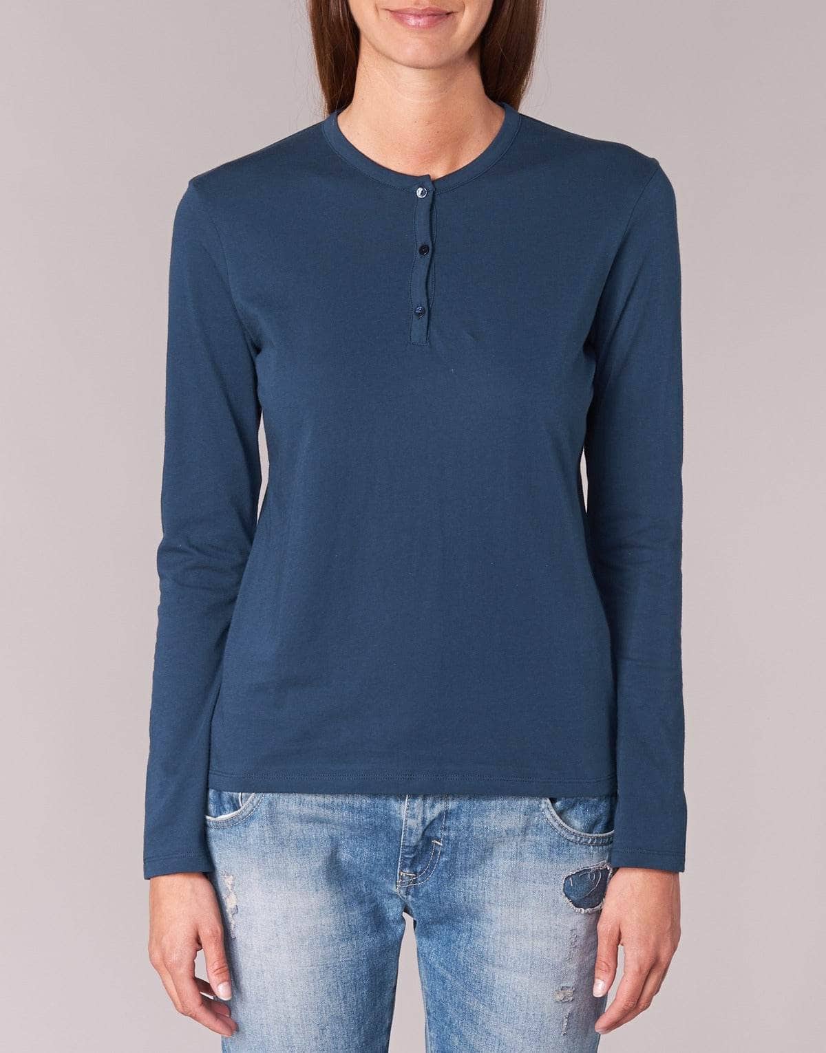 T-shirts a maniche lunghe Donna BOTD EBISCOL Marine