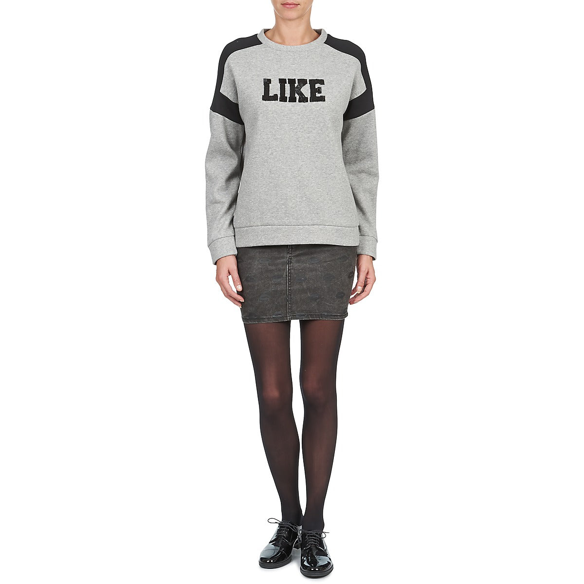 Felpa Donna American Retro RAFI Grigio