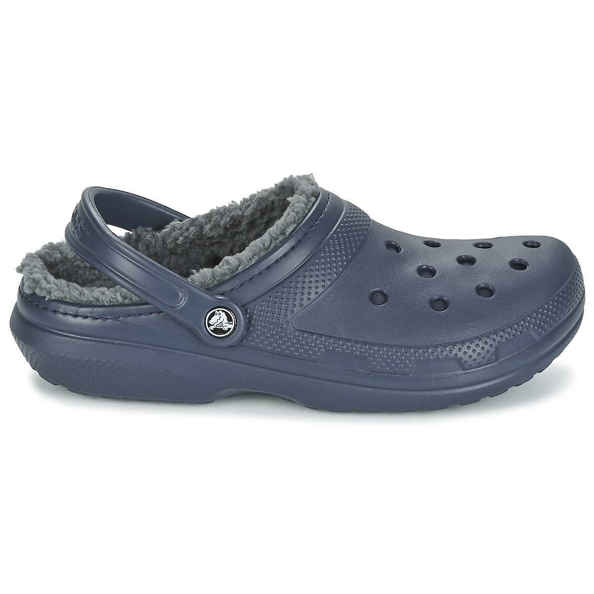 Scarpe Uomo Crocs CLASSIC LINED CLOG Blu
