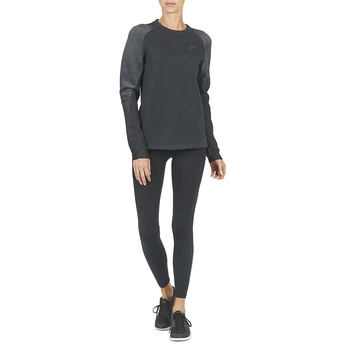 Felpa Donna Nike  TECH FLEECE CREW  Nero