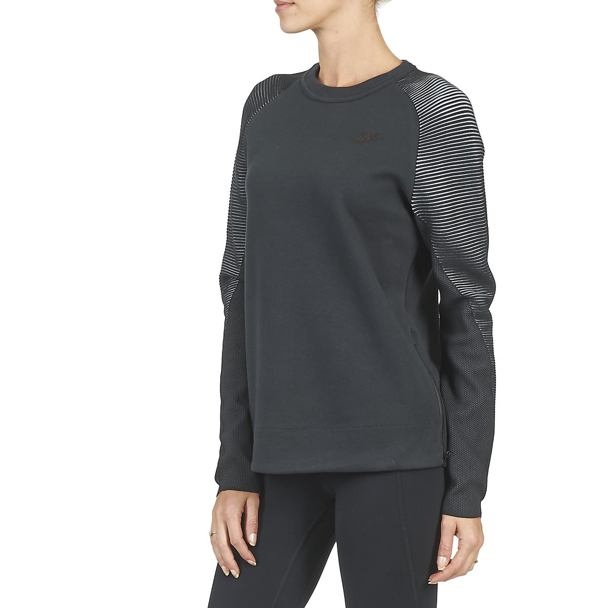 Felpa Donna Nike  TECH FLEECE CREW  Nero