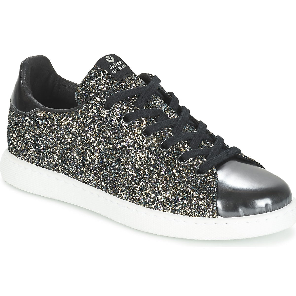 Sneakers basse Donna Victoria DEPORTIVO BASKET GLITTER Grigio