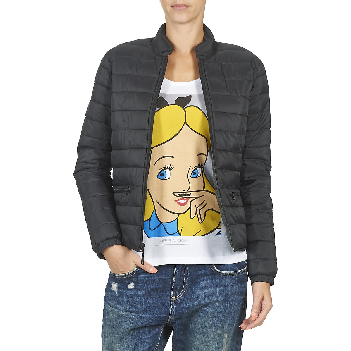 Piumino Donna Eleven Paris TROUBLE Nero