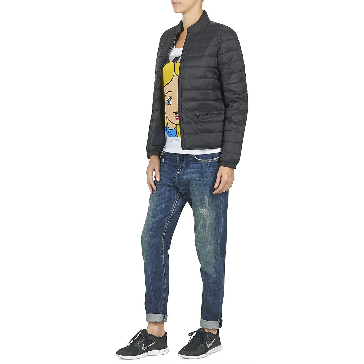 Piumino Donna Eleven Paris TROUBLE Nero