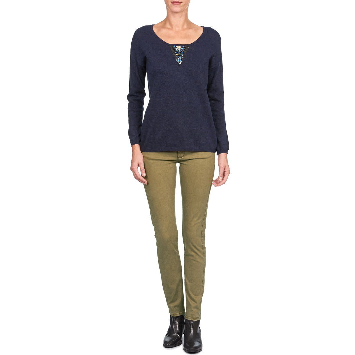 Jeans Slim Donna Acquaverde JOE Marrone