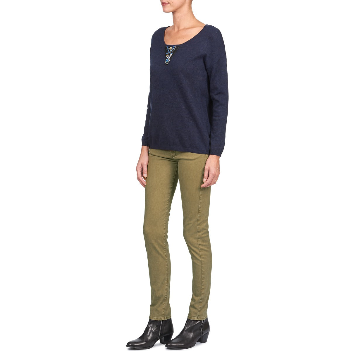 Jeans Slim Donna Acquaverde JOE Marrone