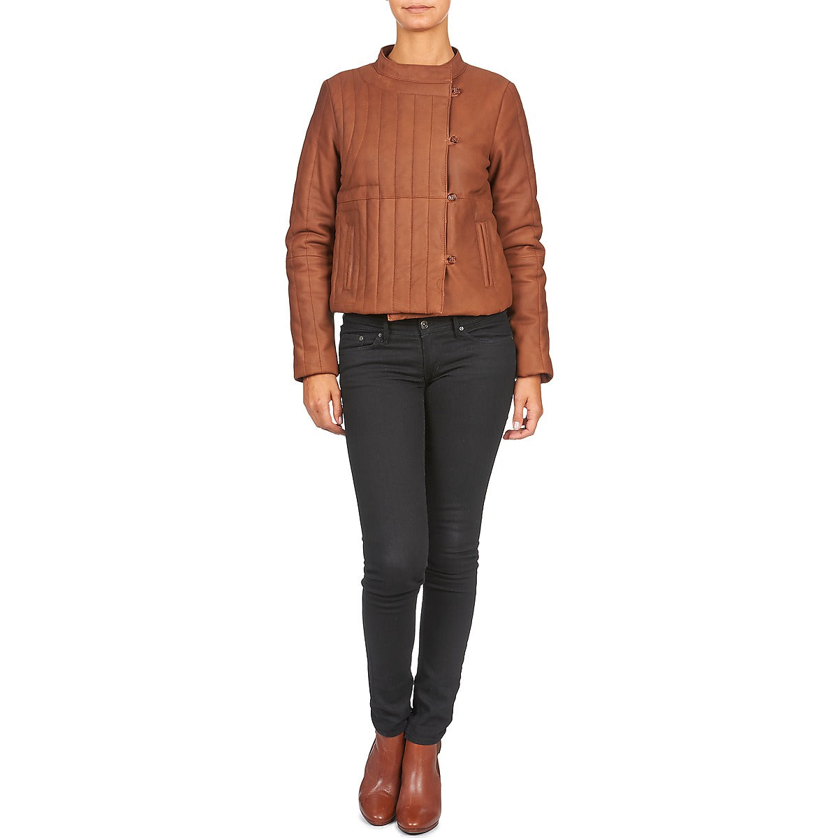 Giacca in pelle Donna Antik Batik YOANN Marrone