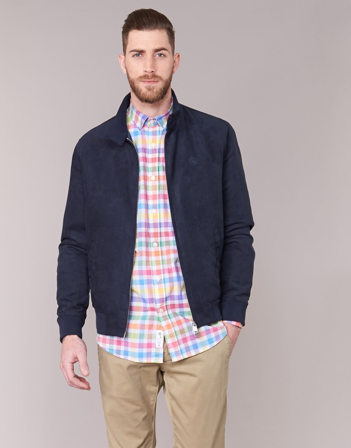 Giacca in pelle Uomo Serge Blanco FIDENZA Blu