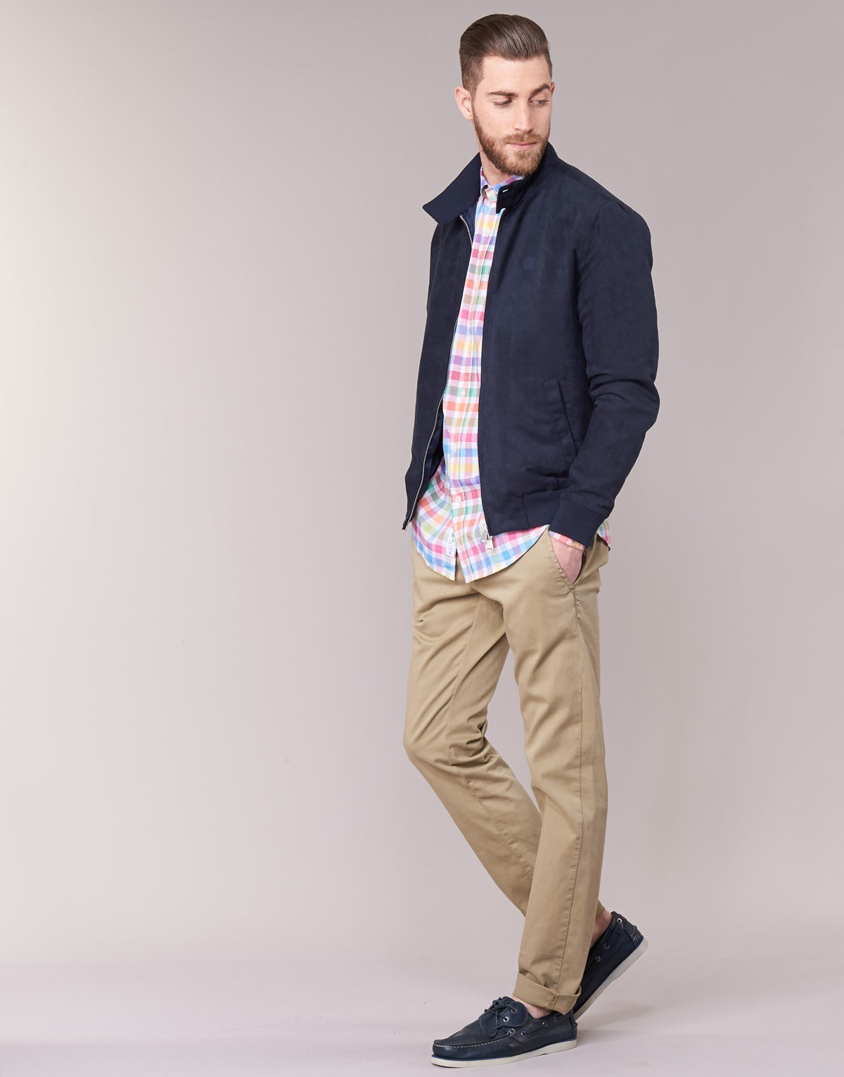 Giacca in pelle Uomo Serge Blanco FIDENZA Blu