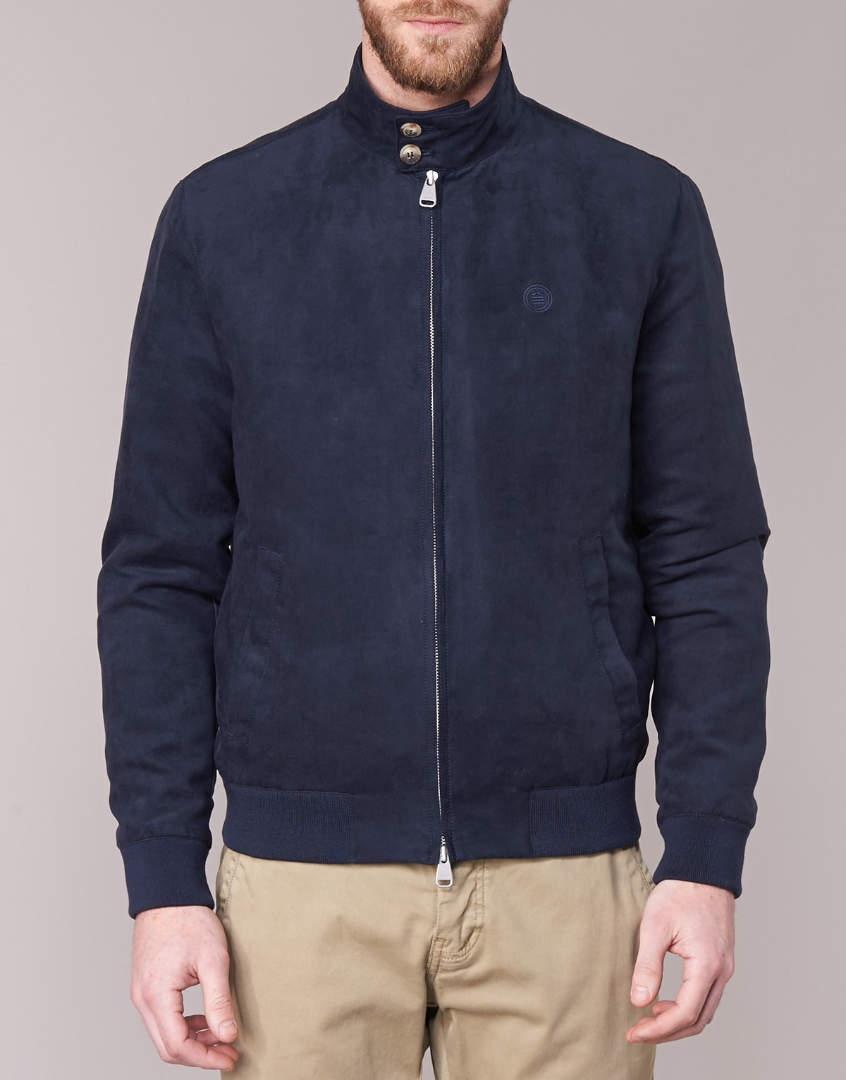 Giacca in pelle Uomo Serge Blanco FIDENZA Blu