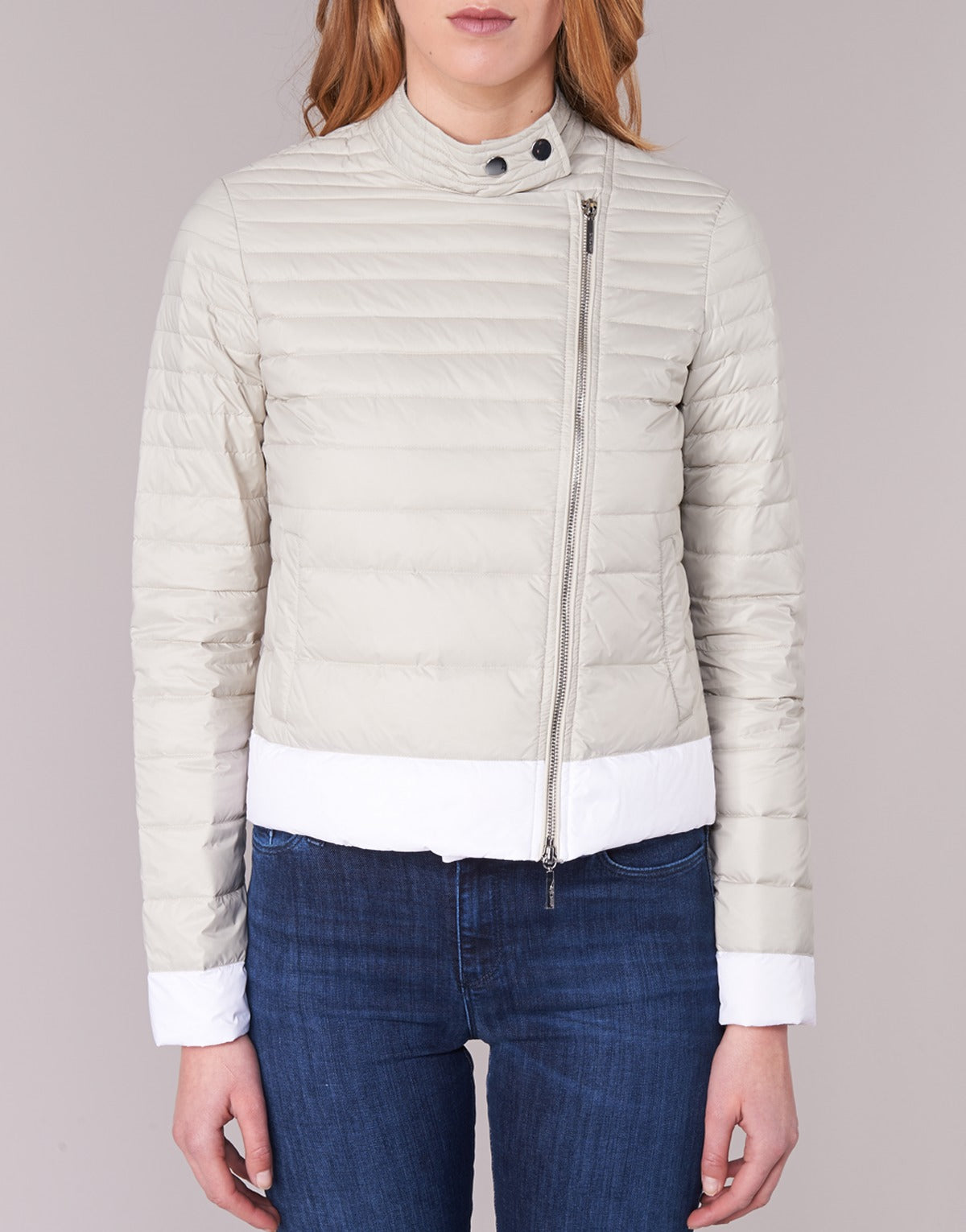 Piumino Donna Armani jeans BEAUJADO Beige