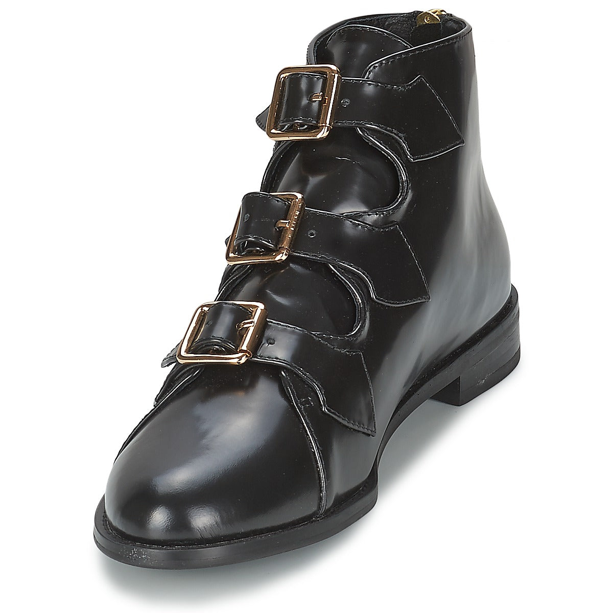 Stivaletti Donna F-Troupe Triple Buckle Boot Nero