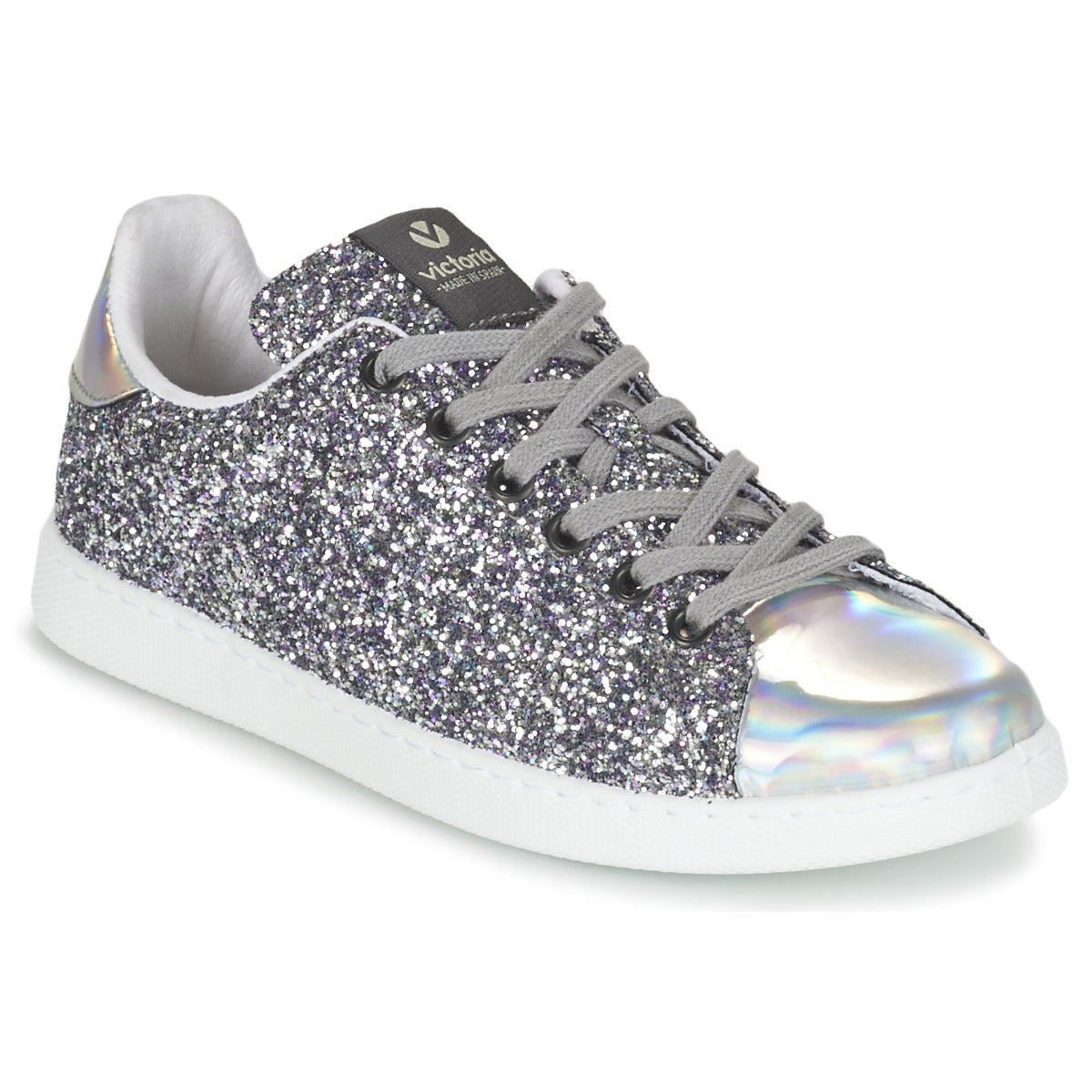 Sneakers basse Donna Victoria DEPORTIVO BASKET GLITTER Argento
