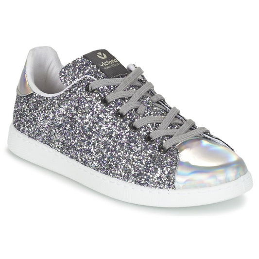 Sneakers basse Donna Victoria DEPORTIVO BASKET GLITTER Argento