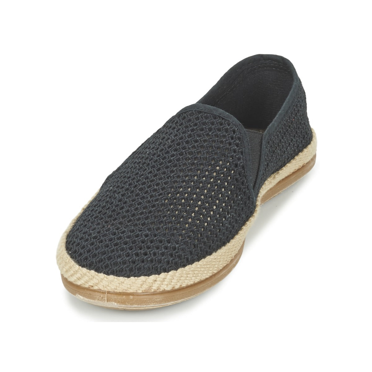Scarpe Espadrillas Uomo Bamba By Victoria COPETE ELASTICO REJILLA TRENZA Nero