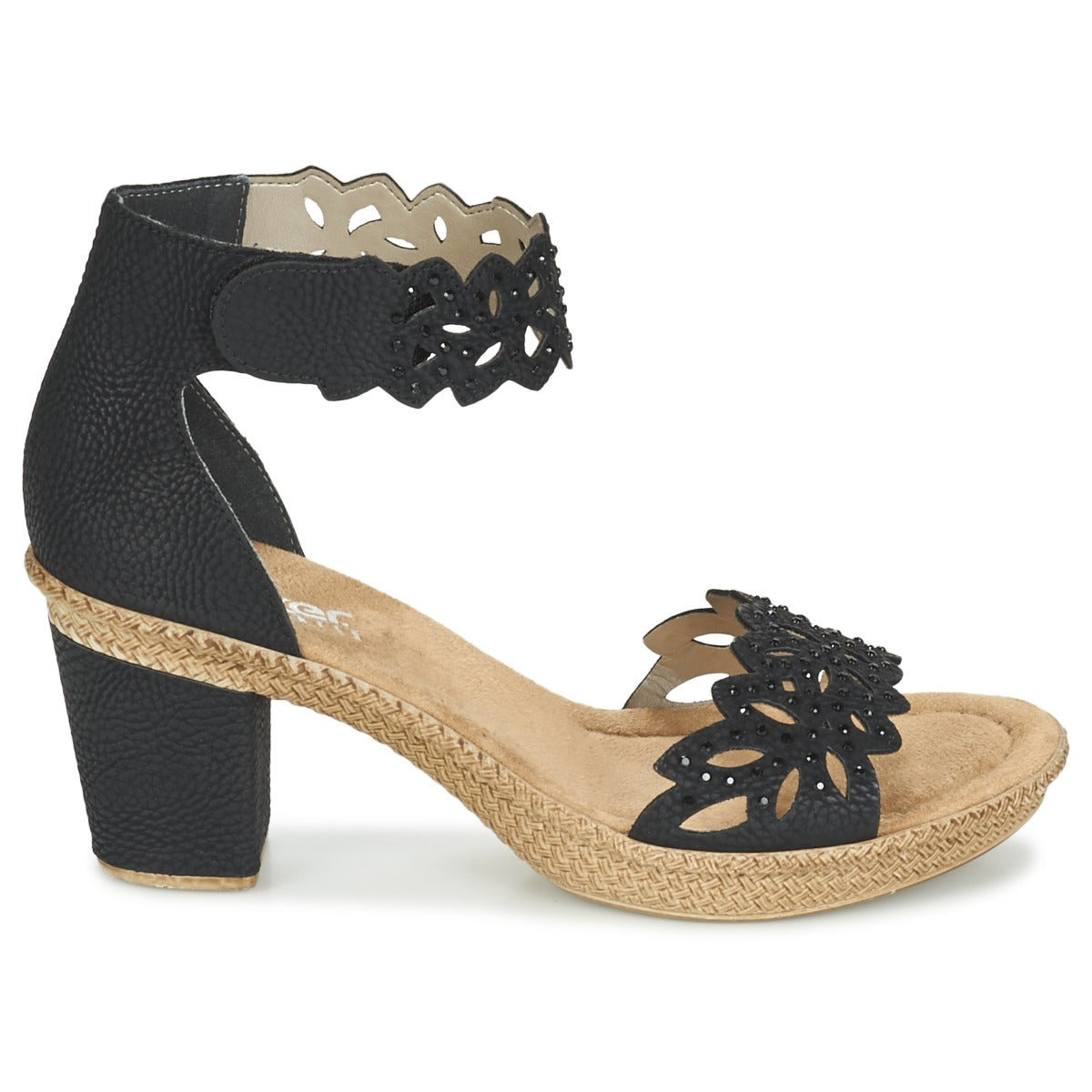 Sandali Donna Rieker POTIRASSE Nero