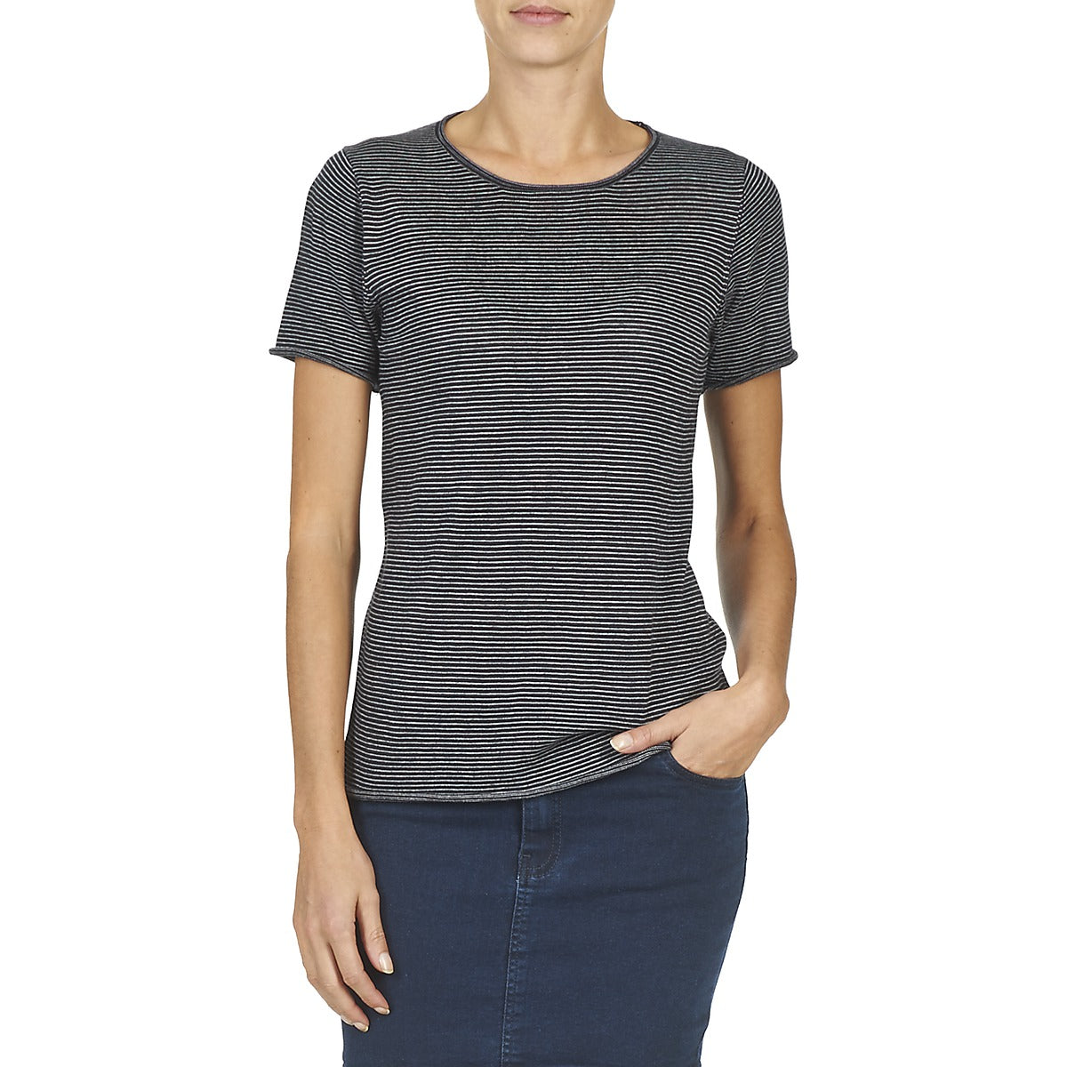 T-shirt Donna Casual Attitude GENIUS Grigio