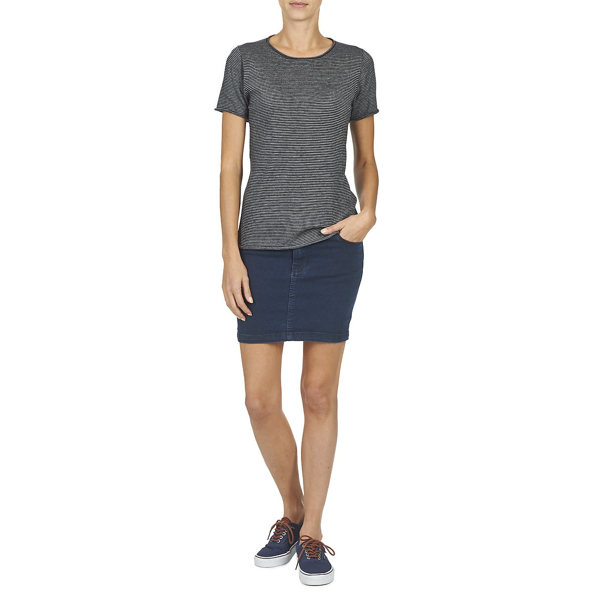 T-shirt Donna Casual Attitude GENIUS Grigio
