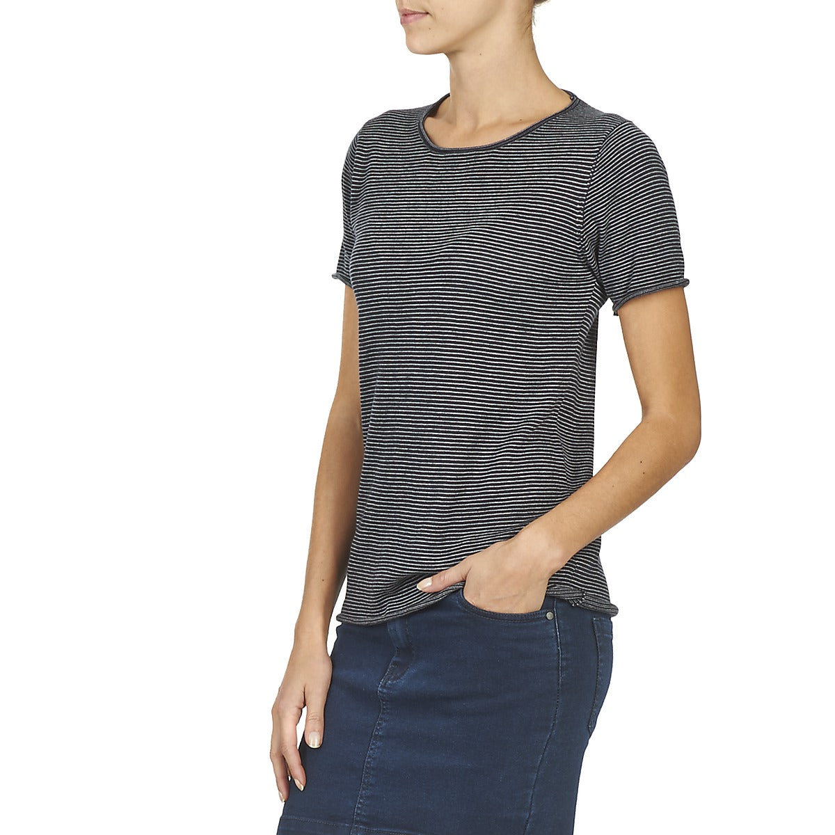 T-shirt Donna Casual Attitude GENIUS Grigio