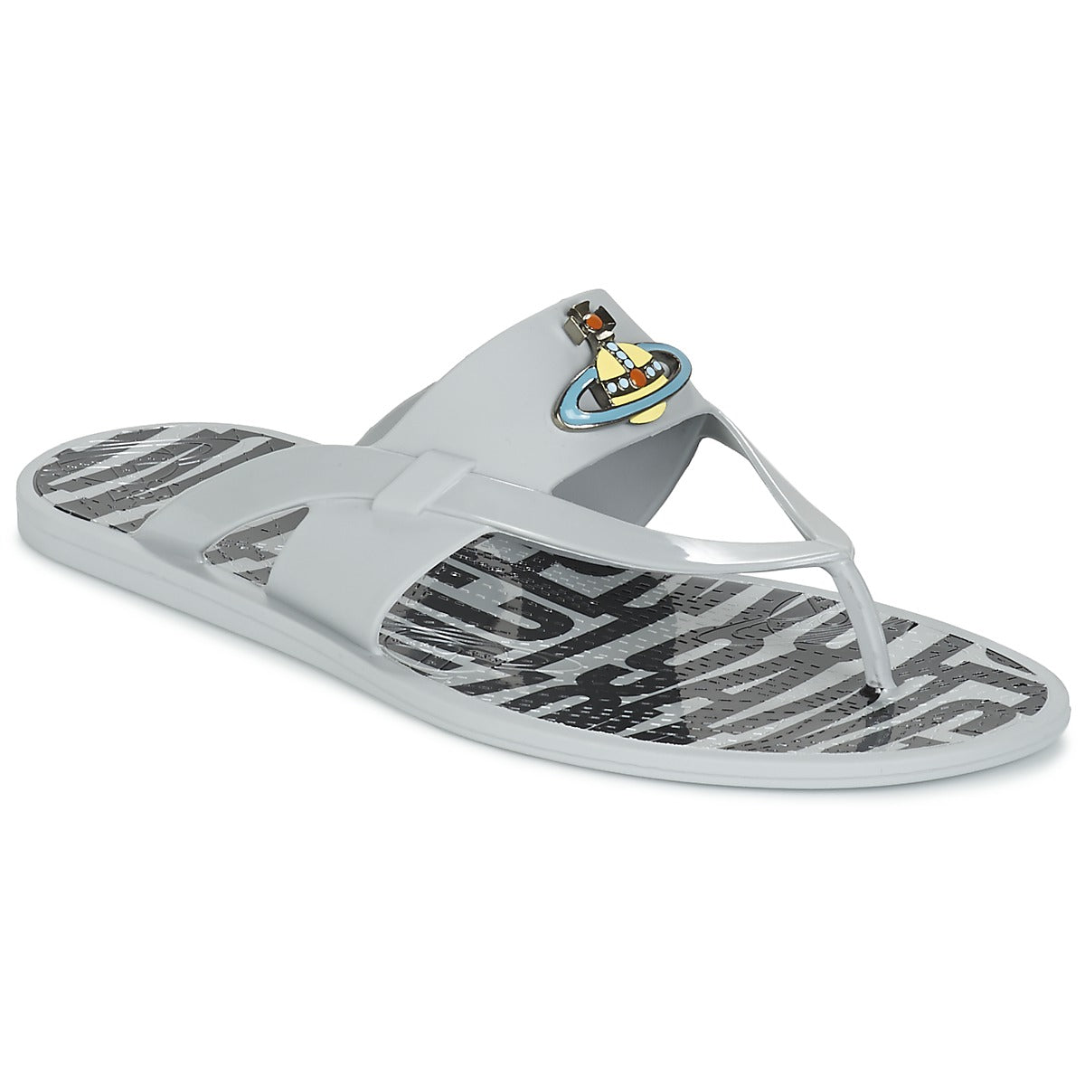Infradito Uomo Vivienne Westwood ORB ENAMELLED SDL Grigio