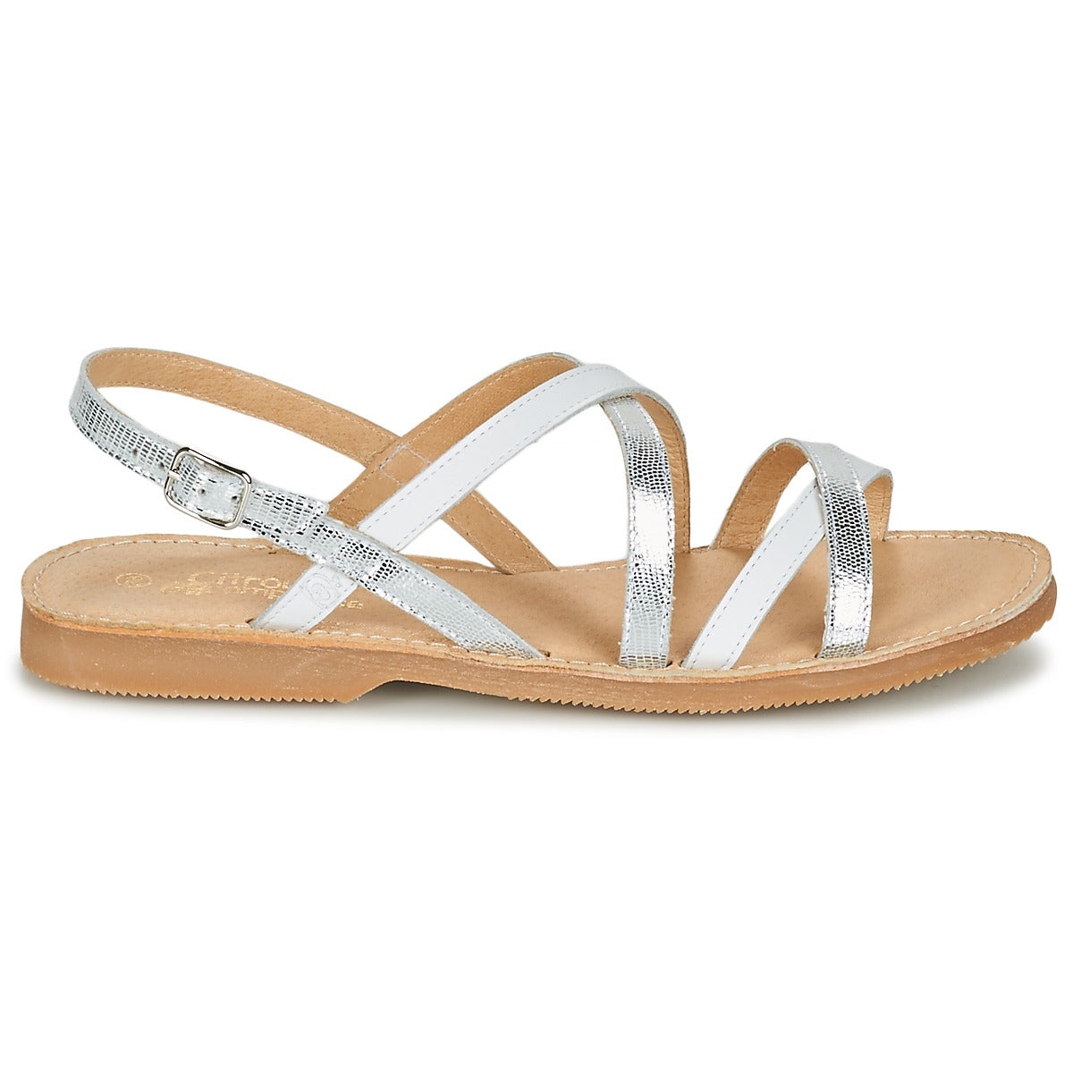 Sandali bambini ragazza Citrouille et Compagnie GENTOU Bianco