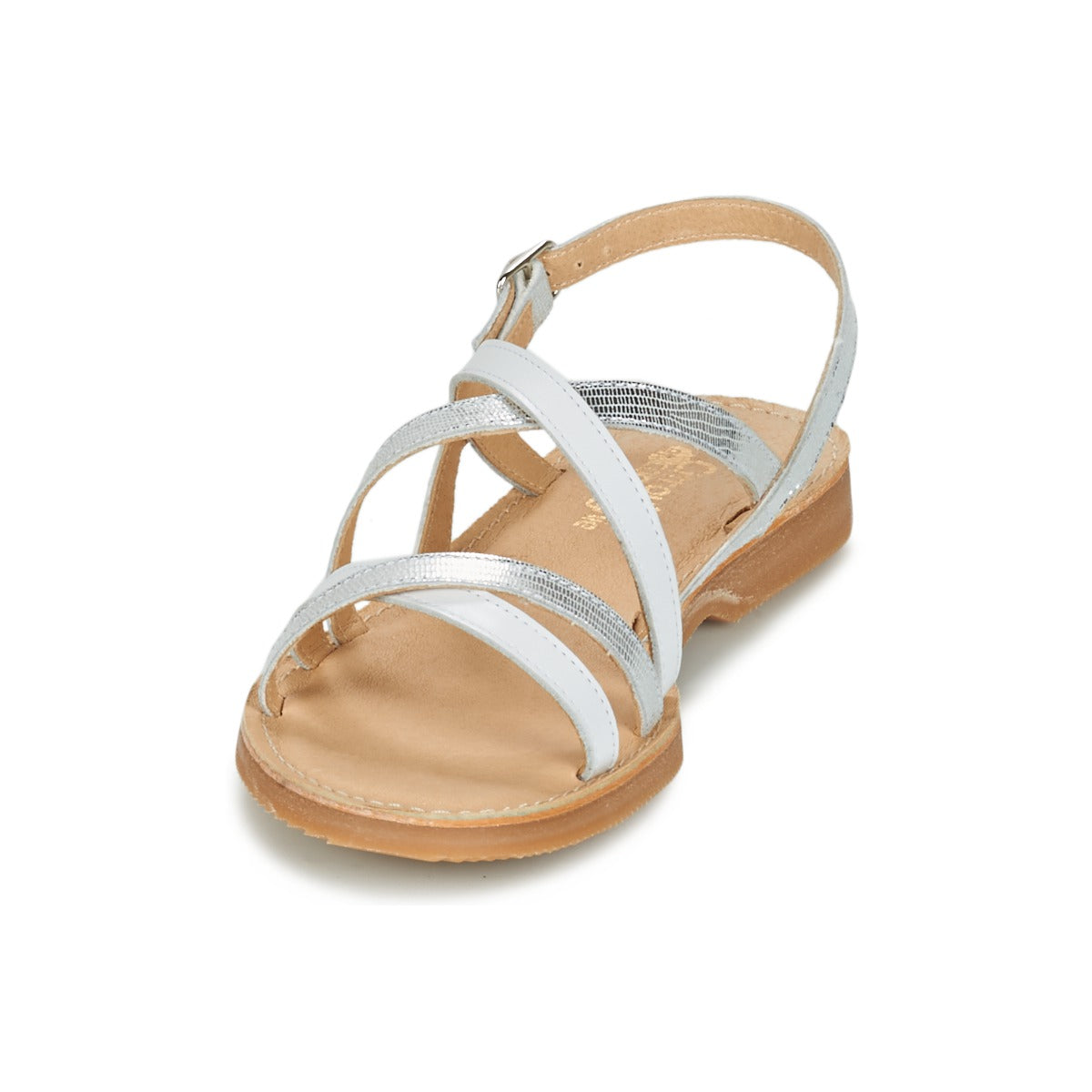 Sandali bambini ragazza Citrouille et Compagnie GENTOU Bianco