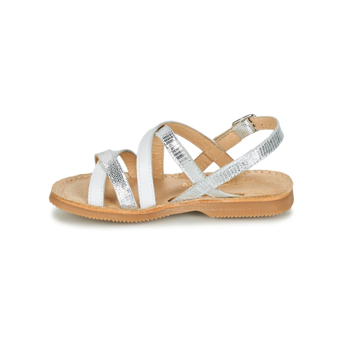 Sandali bambini ragazza Citrouille et Compagnie GENTOU Bianco