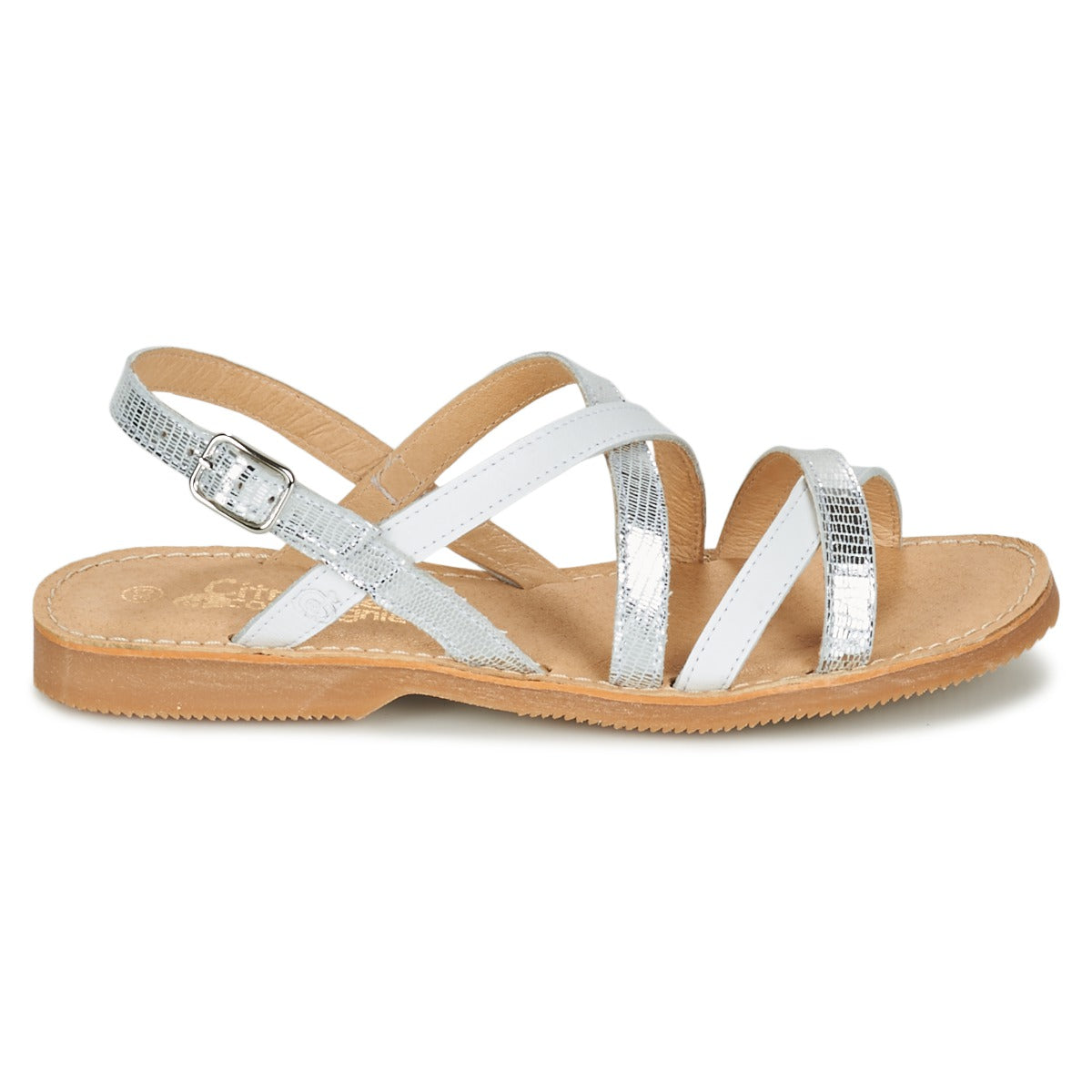 Sandali bambini ragazza Citrouille et Compagnie GENTOU Bianco