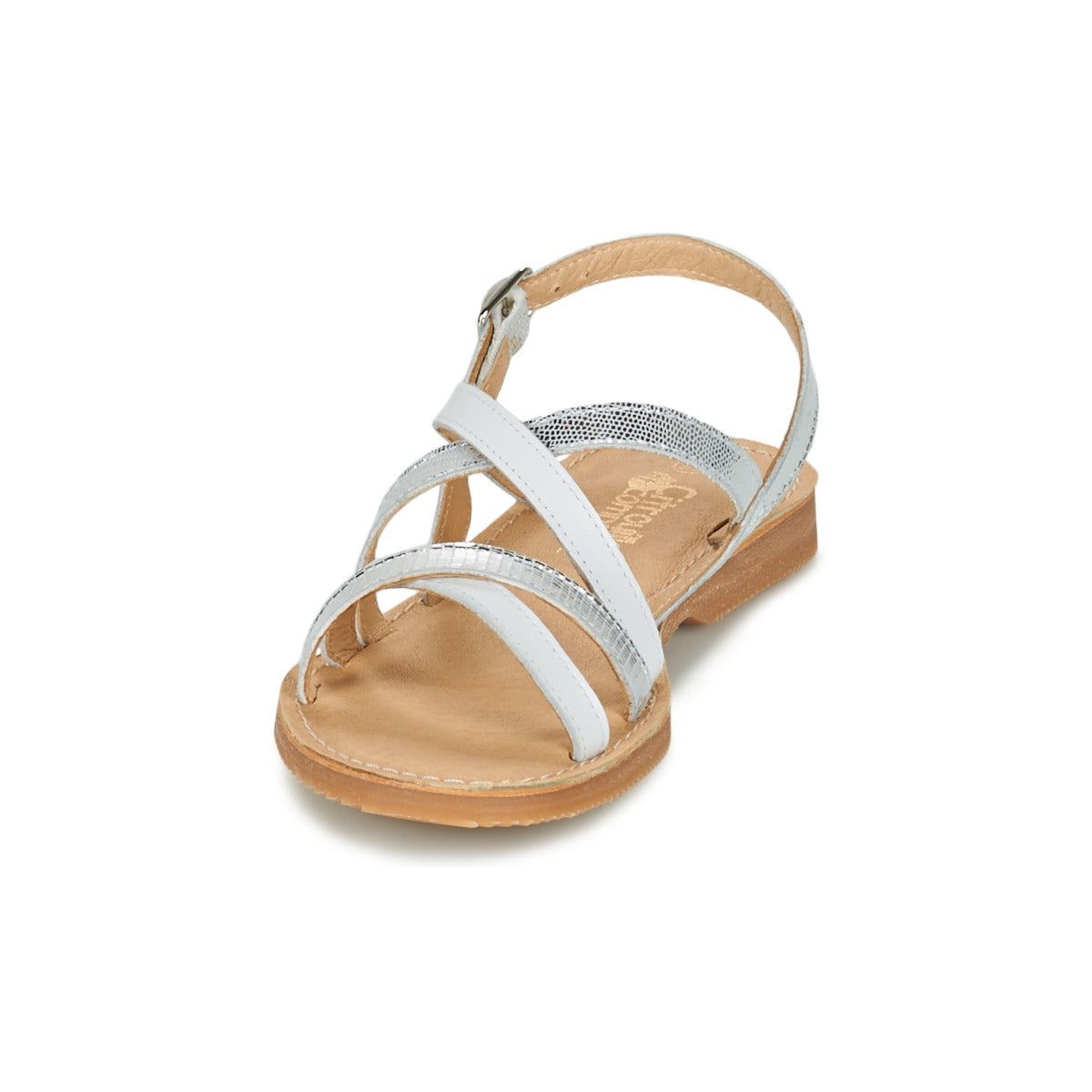 Sandali bambini ragazza Citrouille et Compagnie GENTOU Bianco