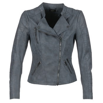 Giacca in pelle Donna Only  AVA  Blu