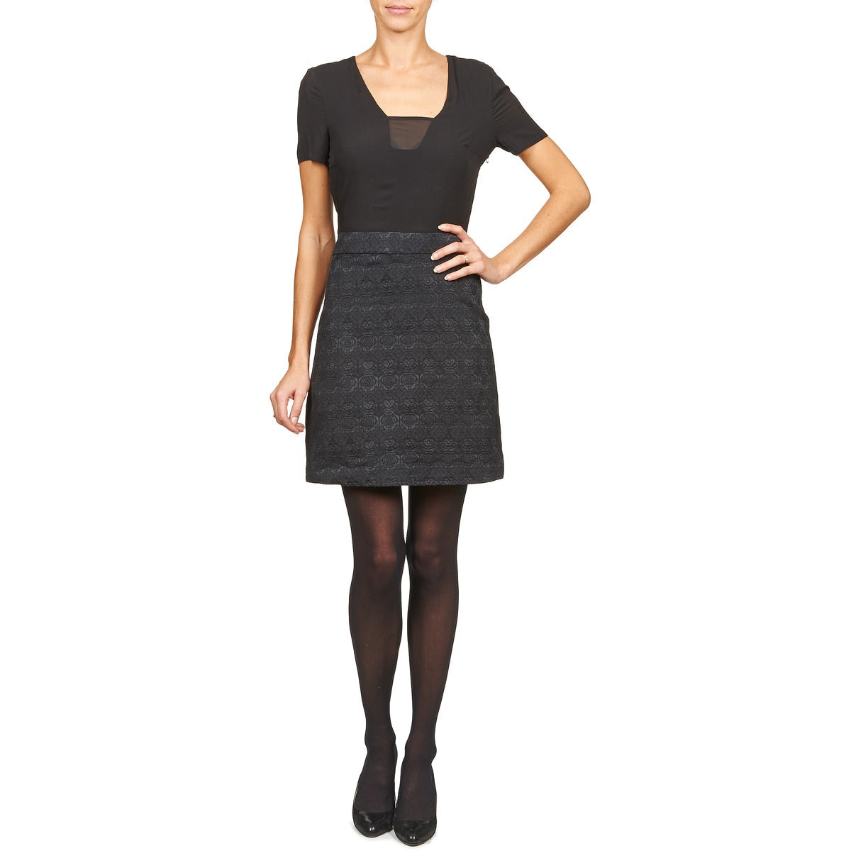 Abito corto Donna Naf Naf EKLATI Nero