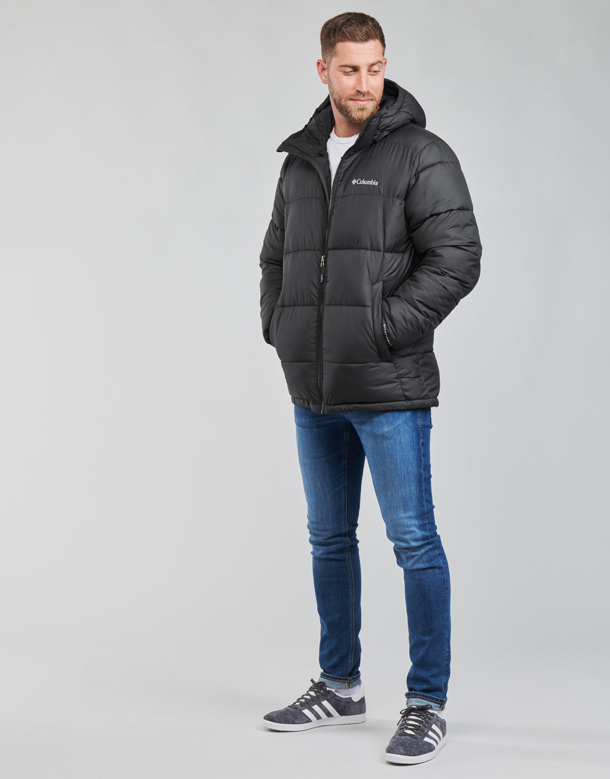 Piumino Uomo Columbia PIKE LAKE HOODED JACKET Nero