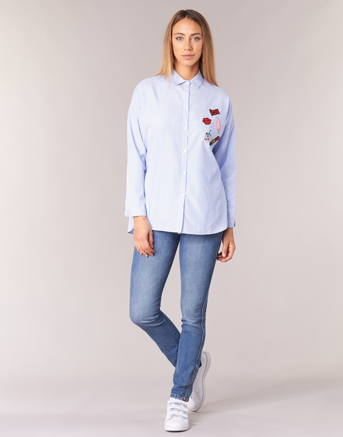 Jeans Slim Donna Pepe jeans GLADIS Blu