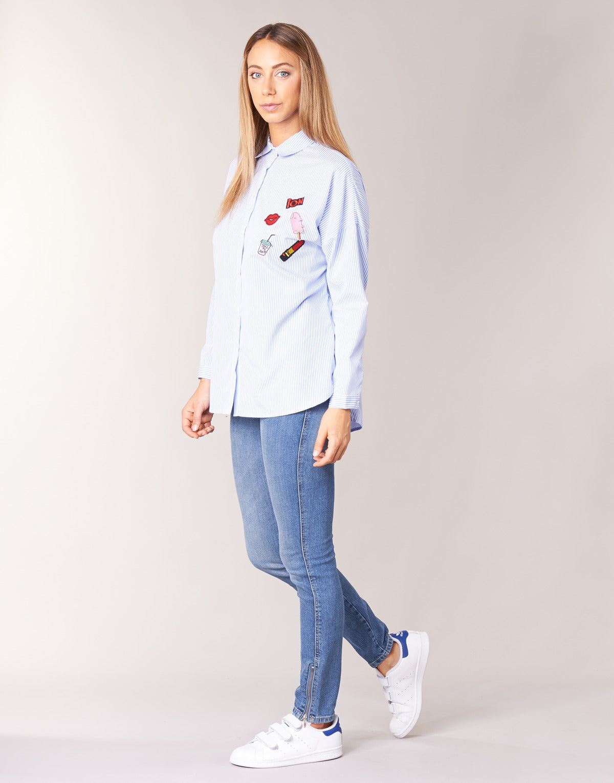 Jeans Slim Donna Pepe jeans GLADIS Blu