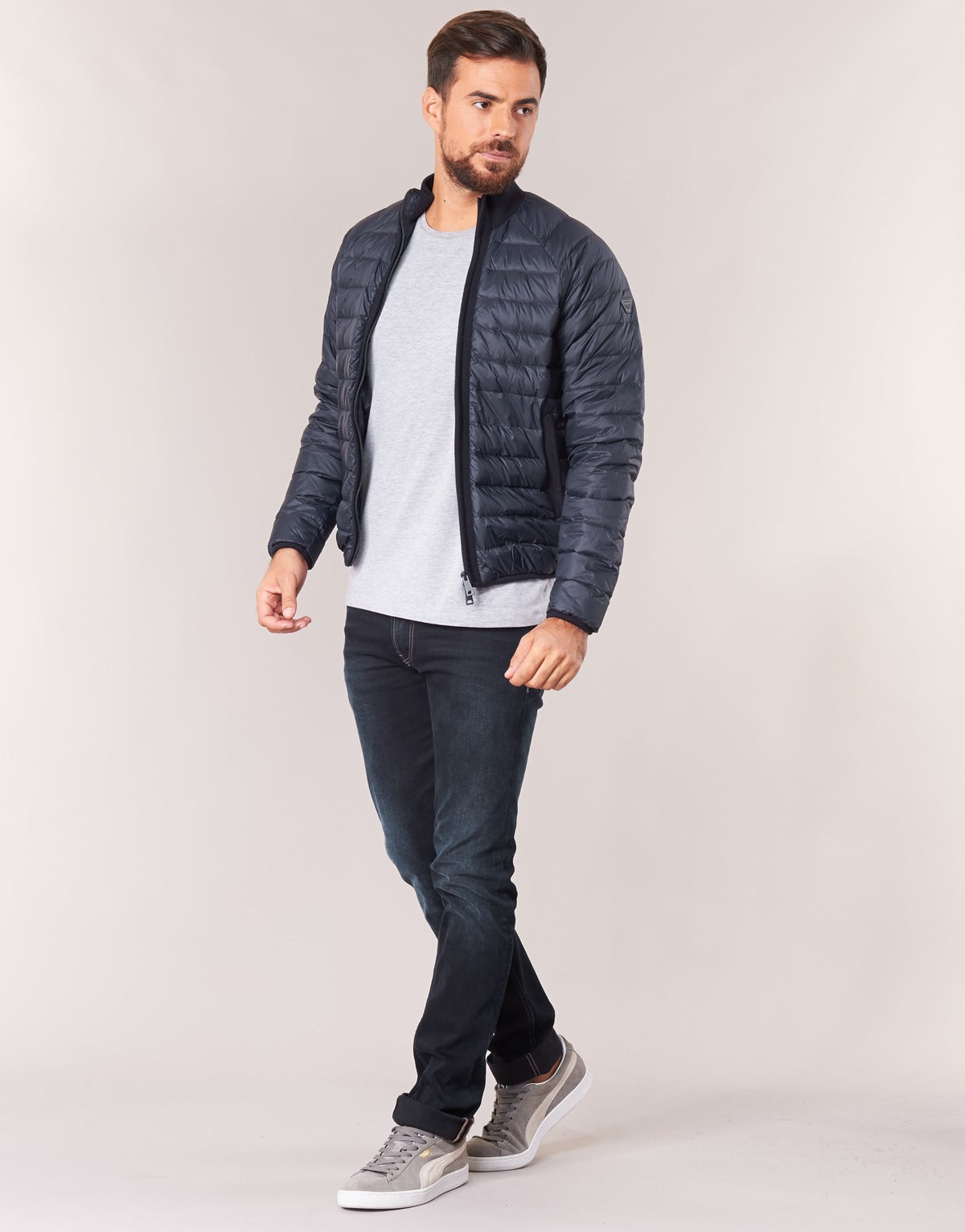 Piumino Uomo Armani jeans JILLU Blu