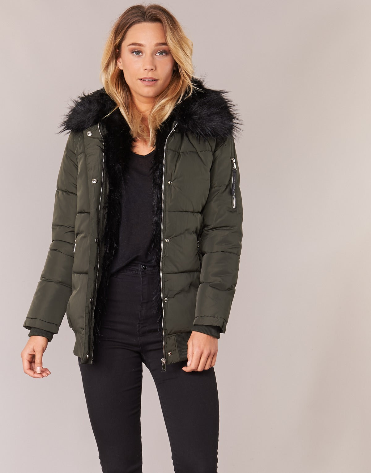 Piumino Donna Moony Mood HIPATI Kaki