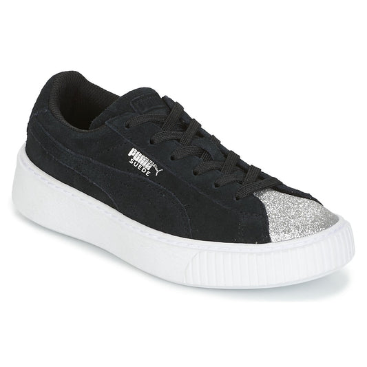 Scarpe bambini ragazza Puma SUEDE PLATFORM GLAM PS Nero