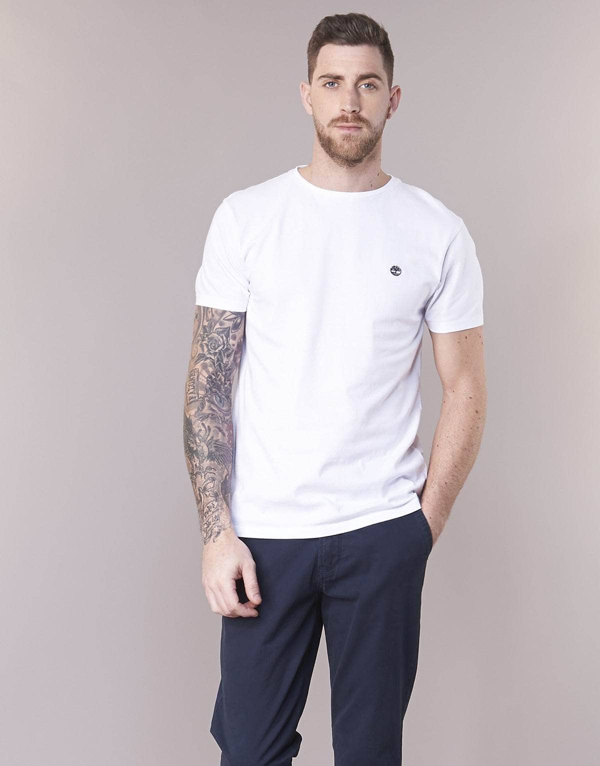 T-shirt Uomo Timberland SS DUNSTAN RIVER CREW TEE Bianco