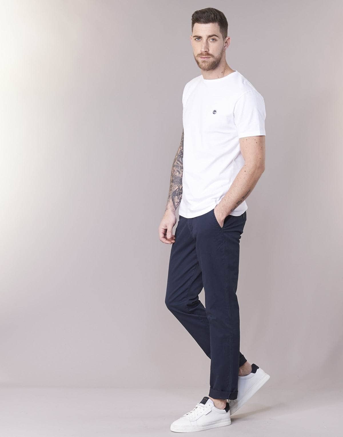 T-shirt Uomo Timberland SS DUNSTAN RIVER CREW TEE Bianco