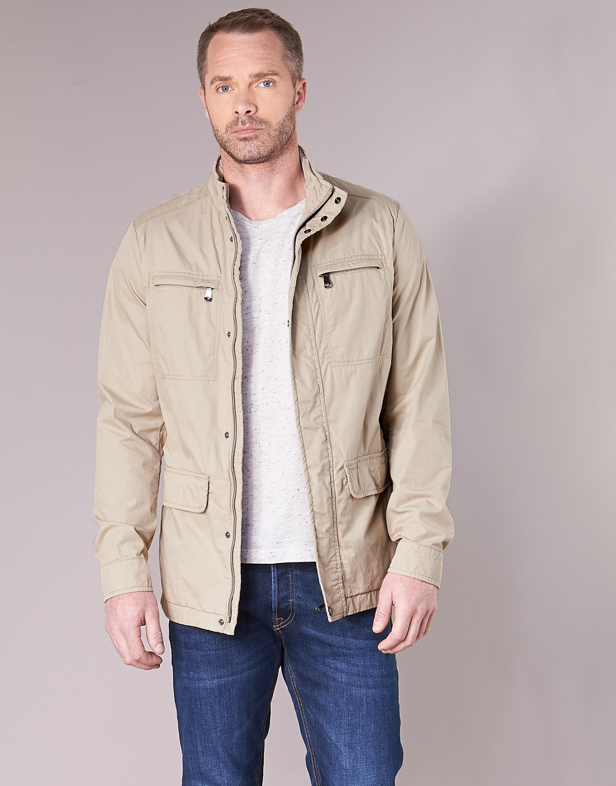 Parka Uomo Geox PINOD Beige