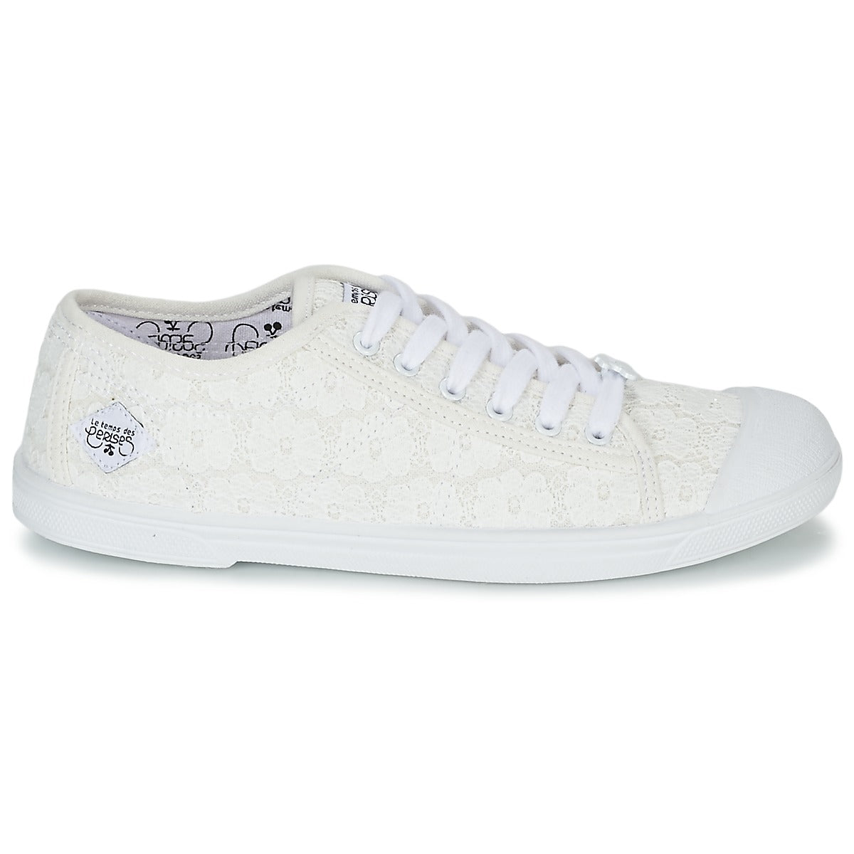 Sneakers basse Donna Le Temps des Cerises BASIC 02 Bianco