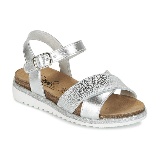 Sandali bambini ragazza Citrouille et Compagnie GAUFRETTE Argento