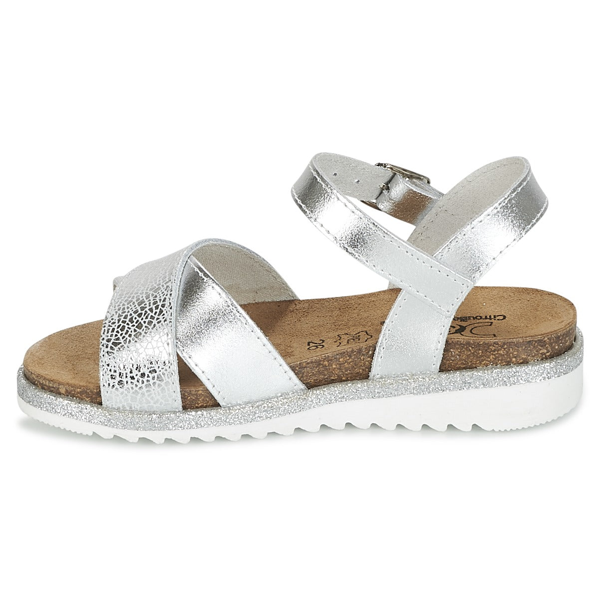 Sandali bambini ragazza Citrouille et Compagnie GAUFRETTE Argento