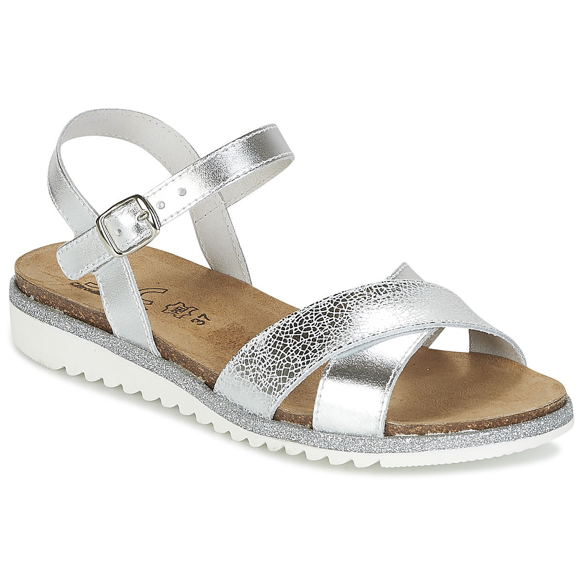 Sandali bambini ragazza Citrouille et Compagnie GAUFRETTE Argento