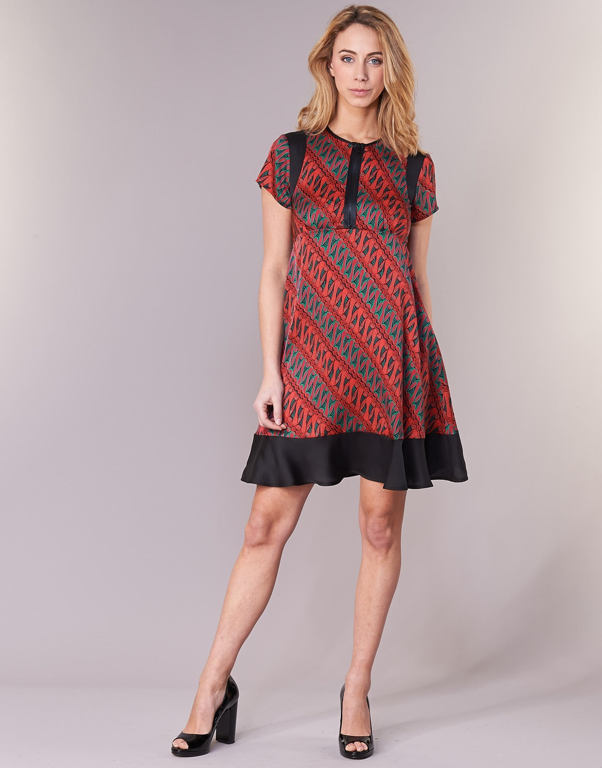 Abito corto Donna Sisley ZEBRIOLO Rosso