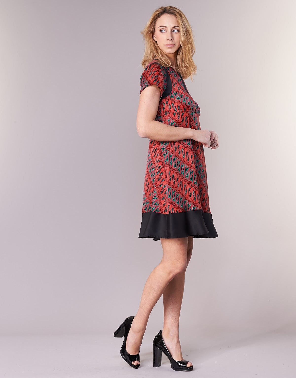 Abito corto Donna Sisley ZEBRIOLO Rosso